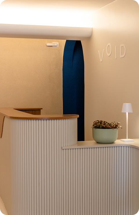 Recepção do estabelecimento